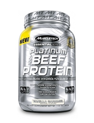 Muscletech Platinum Beef Protein Essential Series VanilyaKaramel